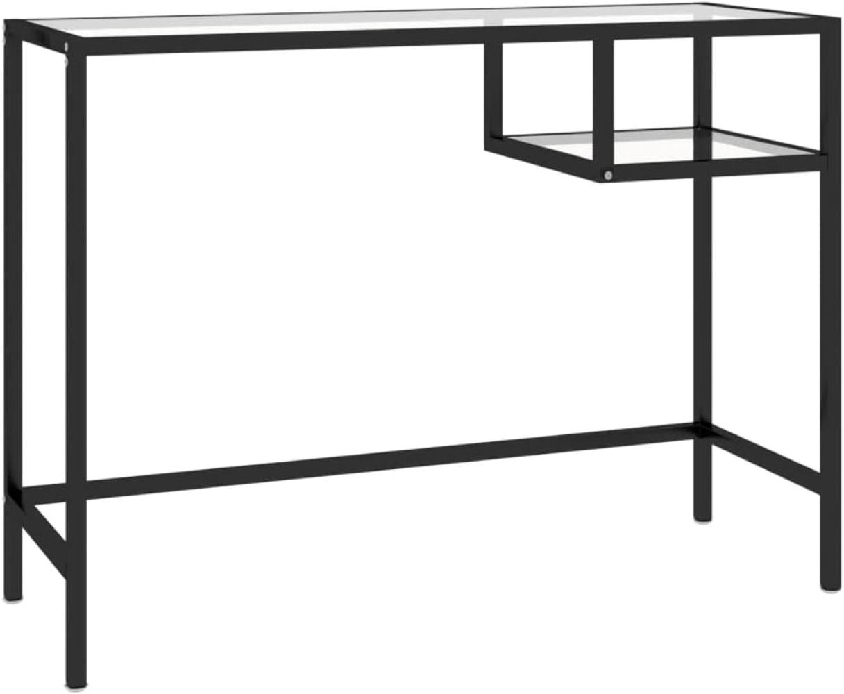 vidaXL Computertisch Transparent 100x36x74 cm Glas 331621 Bild 1