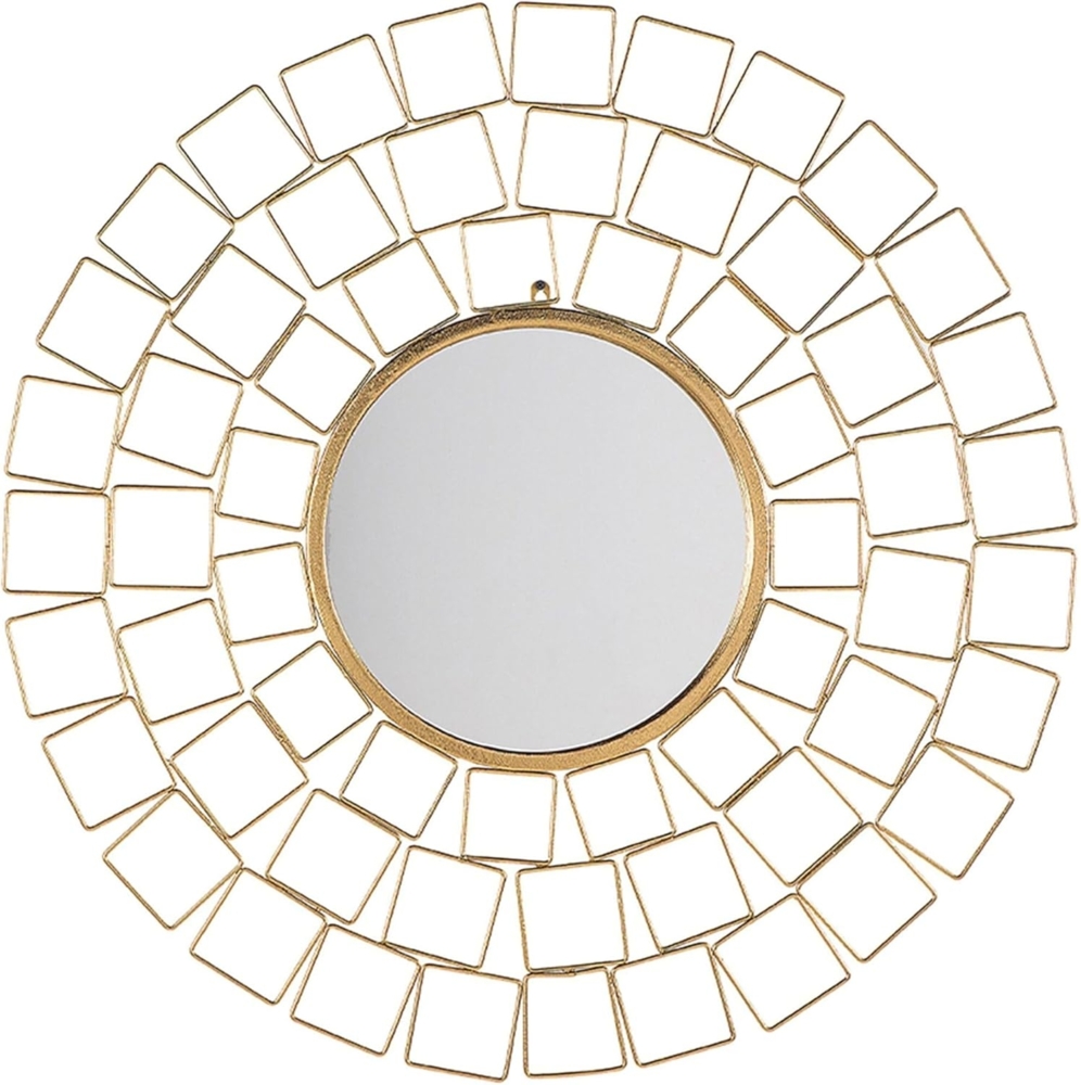 Wandspiegel gold rund ø90 cm LABRIT Bild 1