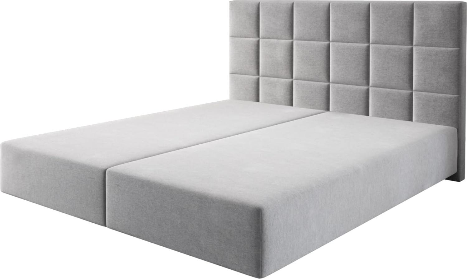 Boxspringgestell Dream-Fine Mikrofaser Grau 180x200 cm Bild 1