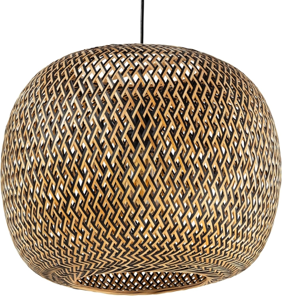 riess-ambiente Hängeleuchte ORGANIC LIVING 45cm natur · Pendellampe mit Schirm aus Bambus-Holz, keine besonderen Funktionen, ohne Leuchtmittel, geflochten · für Esszimmer & Schlafzimmer · handmade · Boho-Stil Bild 1
