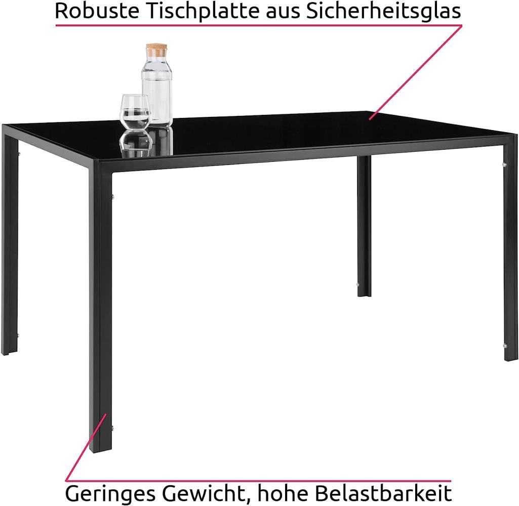 Essgruppe Brandenburg 6+1 - schwarz/schwarz Bild 1