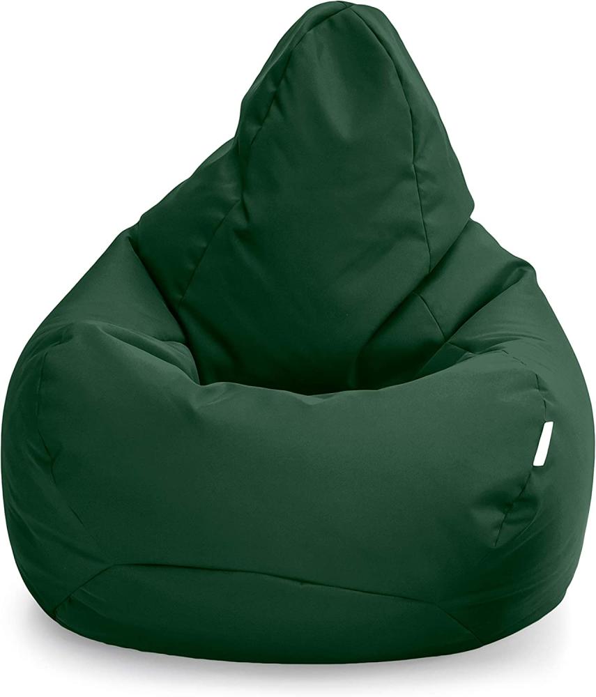 Loft 25 Gaming Sitzsack Outdoor | Gaming Sessel für den Innenbereich des Wohnzimmers im Freien | Wasserbeständig | Ergonomisches Design zur Körperunterstützung | Langlebig und Bequem (Grün, Sitzsack) Bild 1