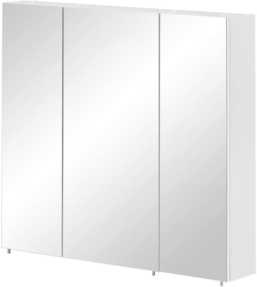 Schildmeyer Basic Spiegelschrank, Melaminharzbeschichtete Spanplatte, Weiß, 70 cm Bild 1