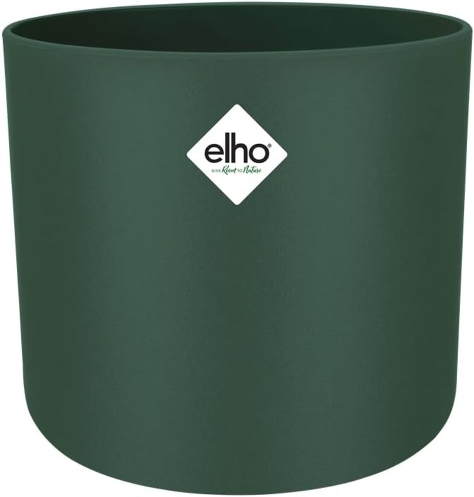 elho B.for Soft Rund 14 - Blumentopf für Innen - 100% recyceltem Plastik - Ø 13.8 x H 12.5 cm - Grün/Laubgrün Bild 1