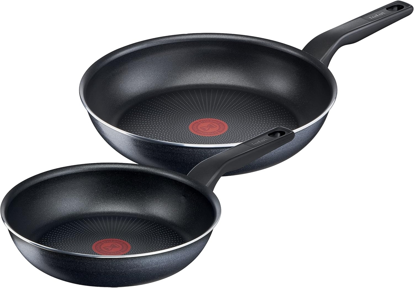 Tefal Pfannen-Set XL Force, Aluminium (Set, 2-tlg, je 1 Pfanne Ø 24/28 cm, H: 6 cm), Antihaft, Thermo-Signal, tiefe Form, alle Herdarten außer Induktion Bild 1