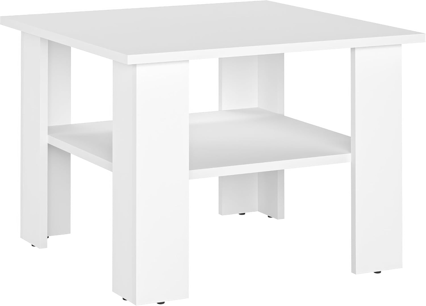 KOMTO Couchtisch Wohnzimmertisch Modern Coffee Table Tisch Holz Beistelltisch (Tisch Wohnzimmer Sofatisch Stubentisch, Wohnzimmer Tisch für Couch, Spanplatte, Vienna 60x60x43 cm) Bild 1