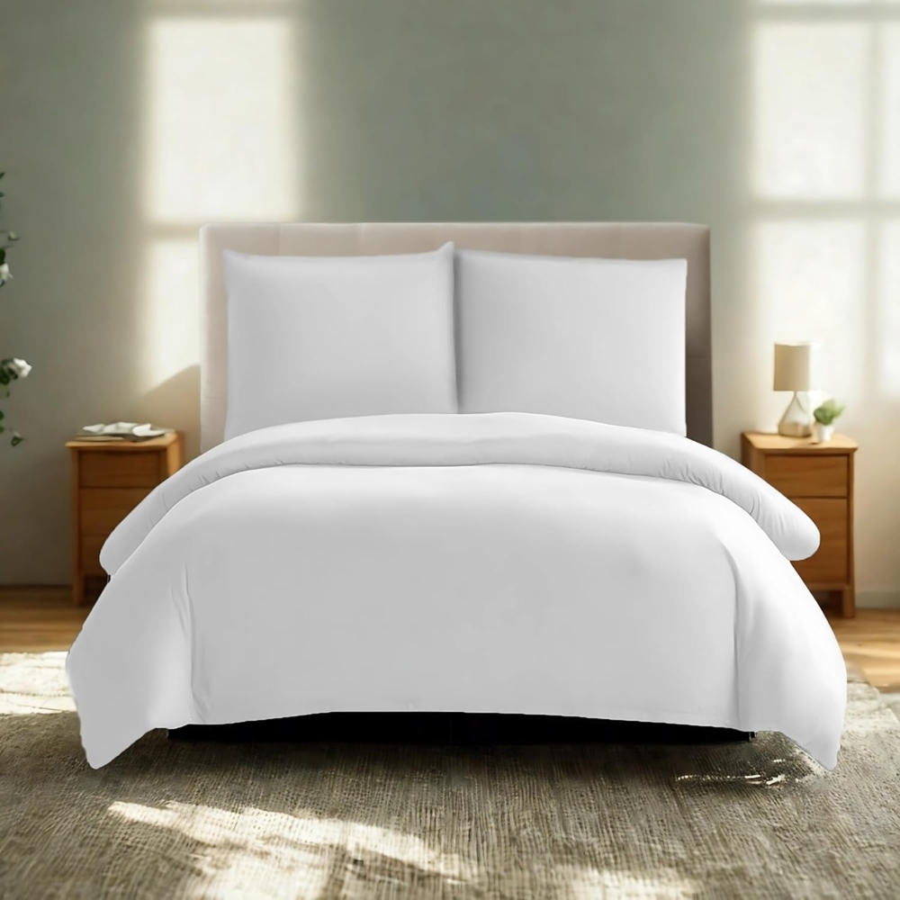 Komfortec Bettwäsche Premium, 135 x 200 bis 220 x 240 cm, 6 verschiedene Größen zur Auswahl, gebürstet 100% Mikrofaser, 3 teilig, Superweiches Bettwäsche-Set, Knitterfrei, Atmungsaktiv Bild 1