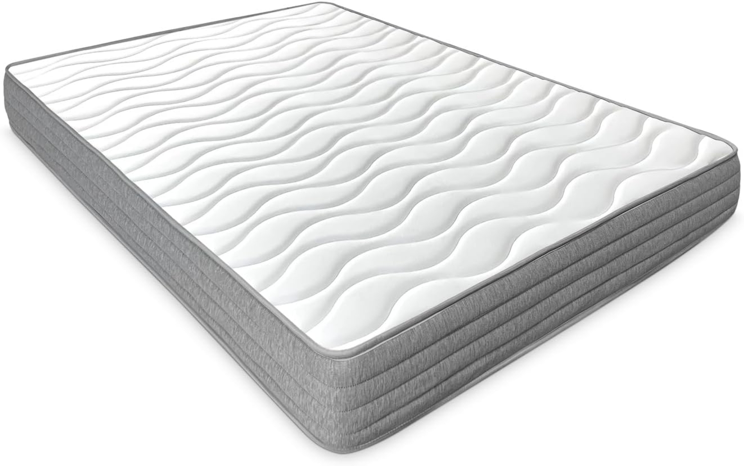 DUÉRMETE ONLINE - Matratze 150x180 cm, viskoelastisch, EVO mit Winter-/Sommerseite, ergonomisch, optimaler Komfort und Härte, hygienisch und atmungsaktiv, Dicke 20 cm Bild 1