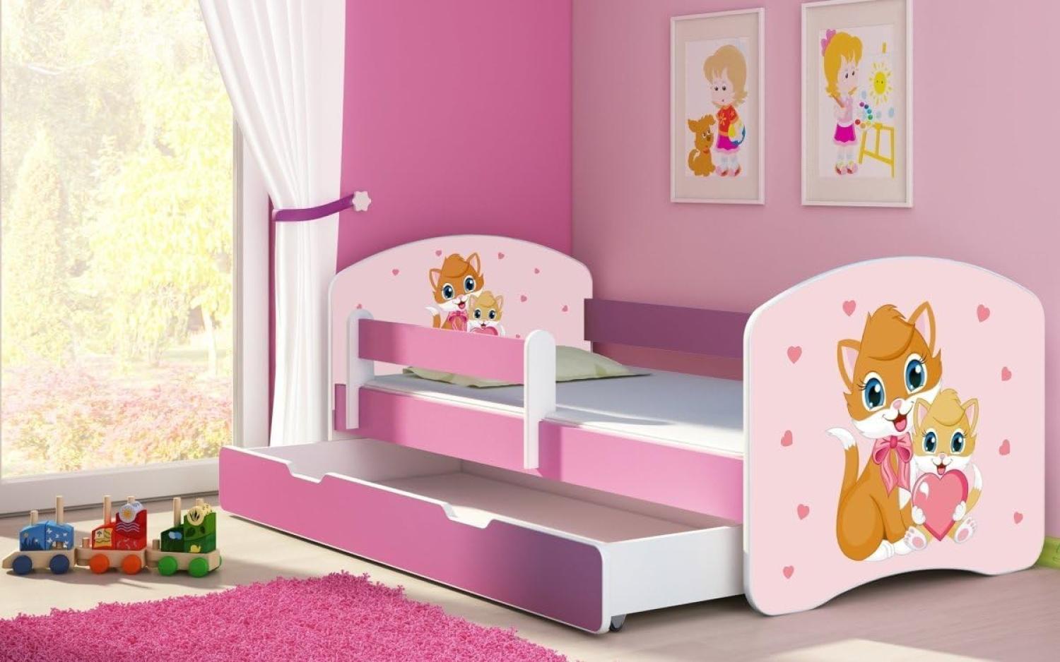 Kinderbett Dream mit verschiedenen Motiven 140x70 Kitty Bild 1