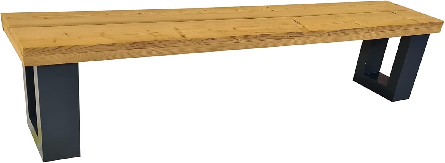 Wood4you - Bank New England Geröstetes Holz 130 cm Bild 1