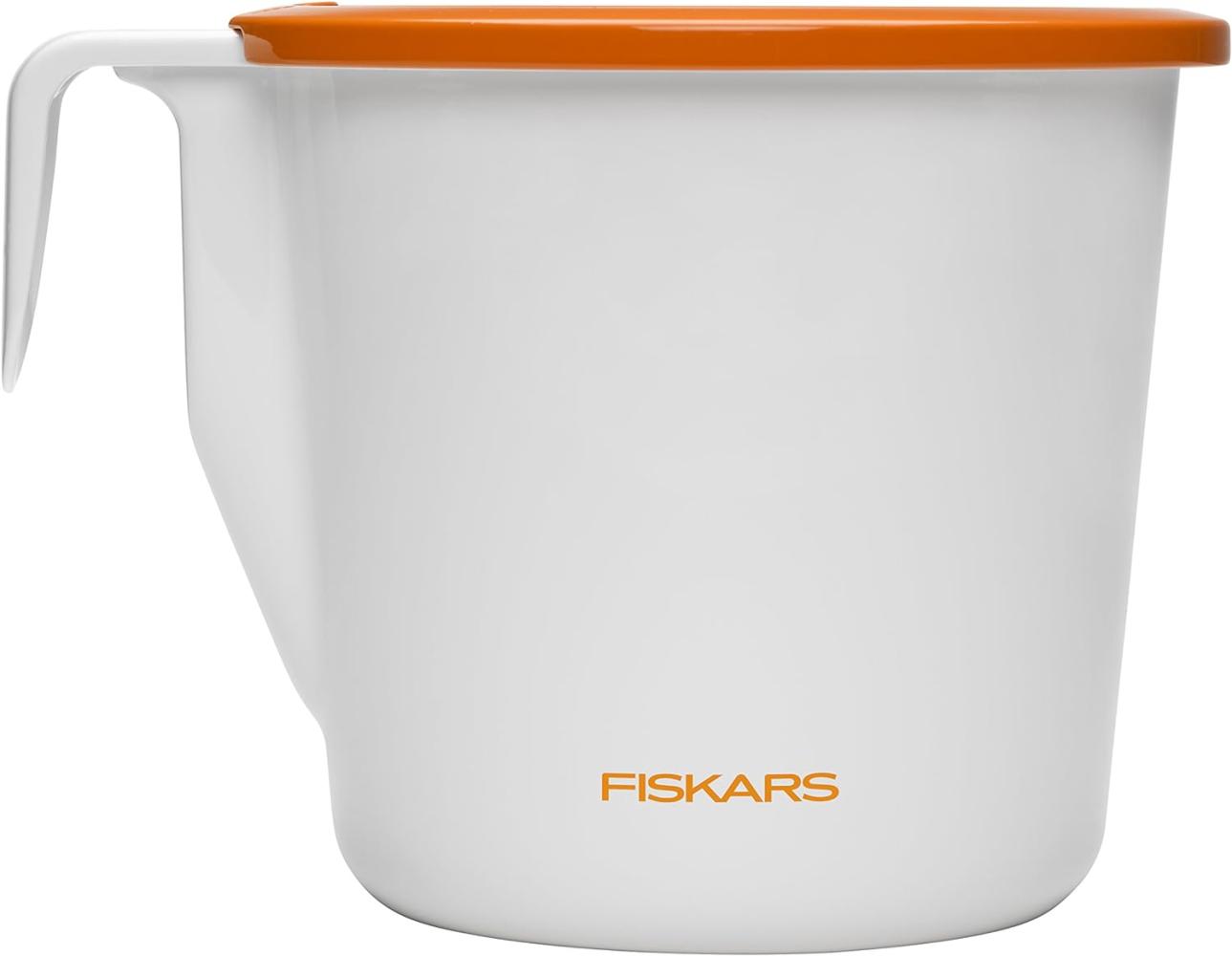 Fiskars Kräutertopf mit Bewässerungssystem, Größe S, Durchmesser: 9 cm, Weiß-Orange, Indoor Gardening, 1003651 Bild 1