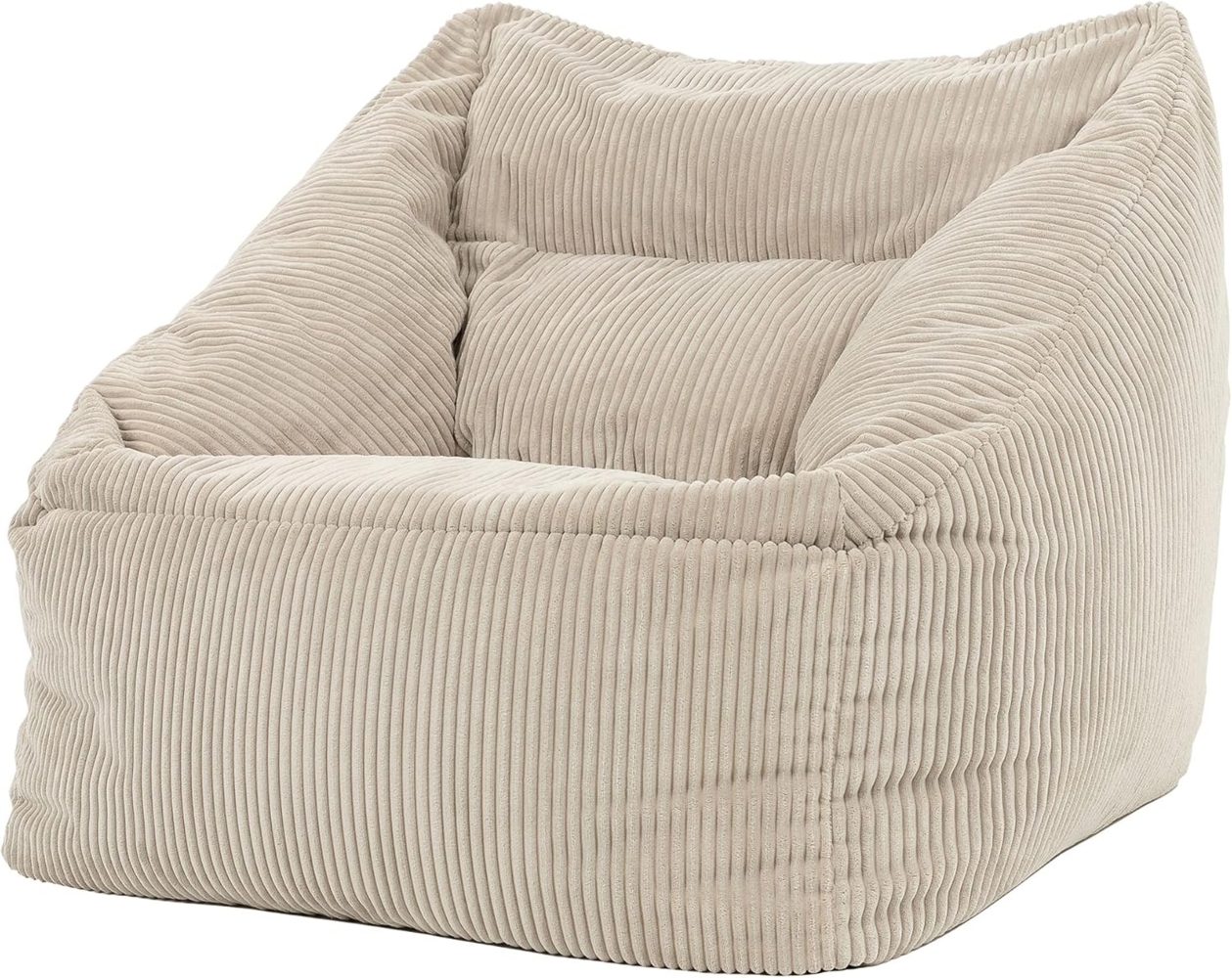 Icon Übergroßer Sitzsack-Sessel „Morgan“, Cord, Sitzsäcke für das Wohnzimmer, Schlafzimmer, Sitzsäcke für Erwachsene Bild 1