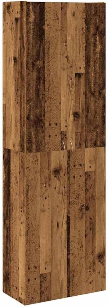 vidaXL Highboard Altholz-Optik 60x32x190 cm Holzwerkstoff 3318714 Bild 1