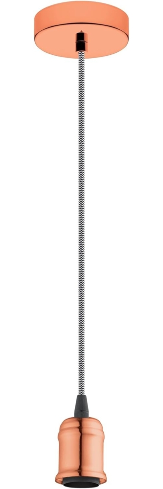 Eglo 32542 Pendelleuchte 1 flammig E27 KUPFER schwarz weiß YORTH Bild 1