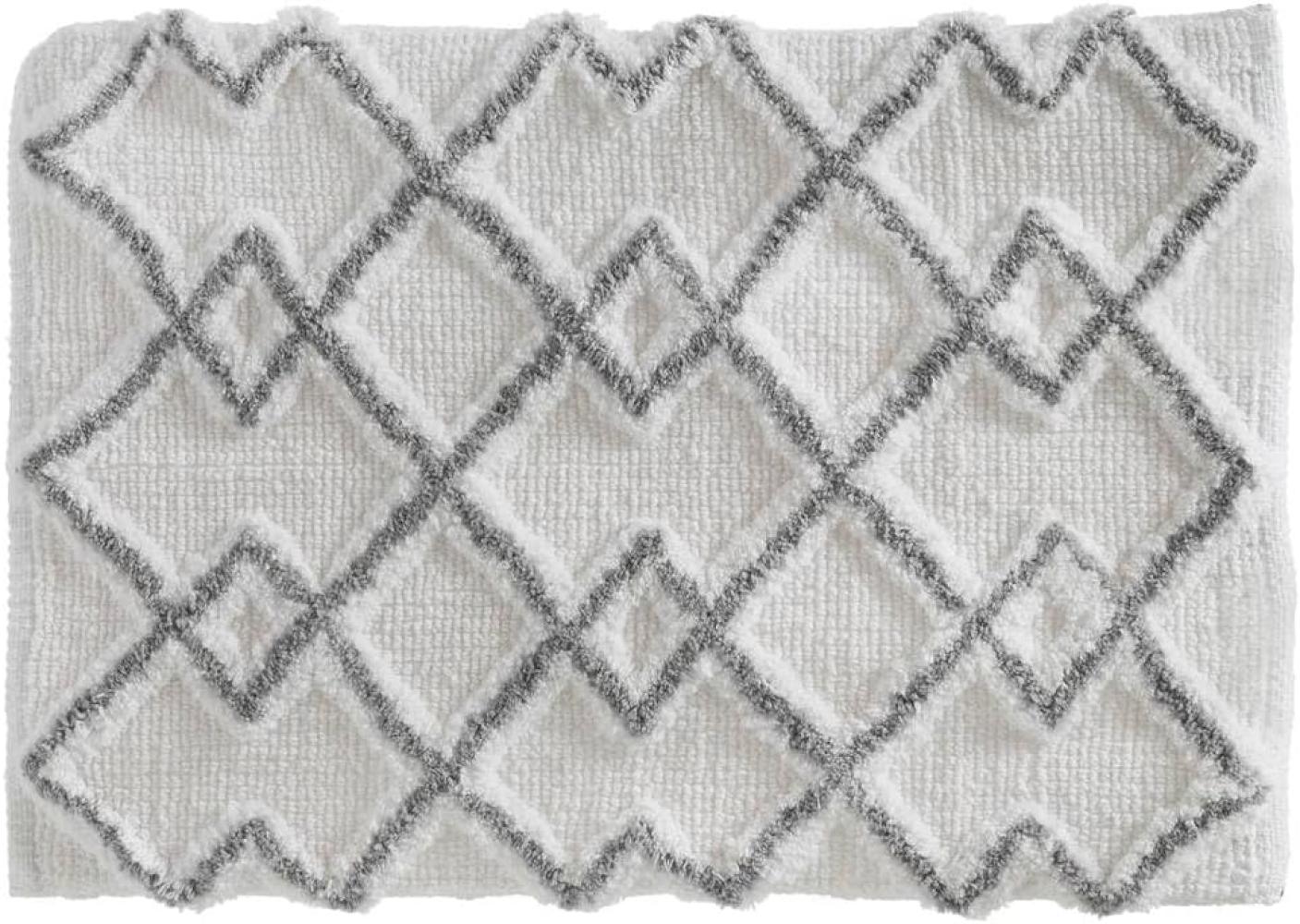 Badematte ETHNIC, 50x75 cm, Grau Bild 1