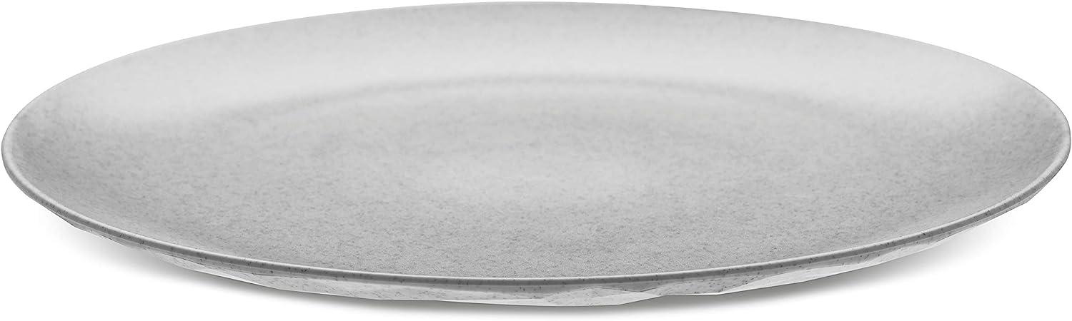 Koziol Club Teller Flach, Servierteller, Essteller, Speiseteller, Brotteller, Kunststoff, Organic Grey, 26 cm, 4005670 Bild 1