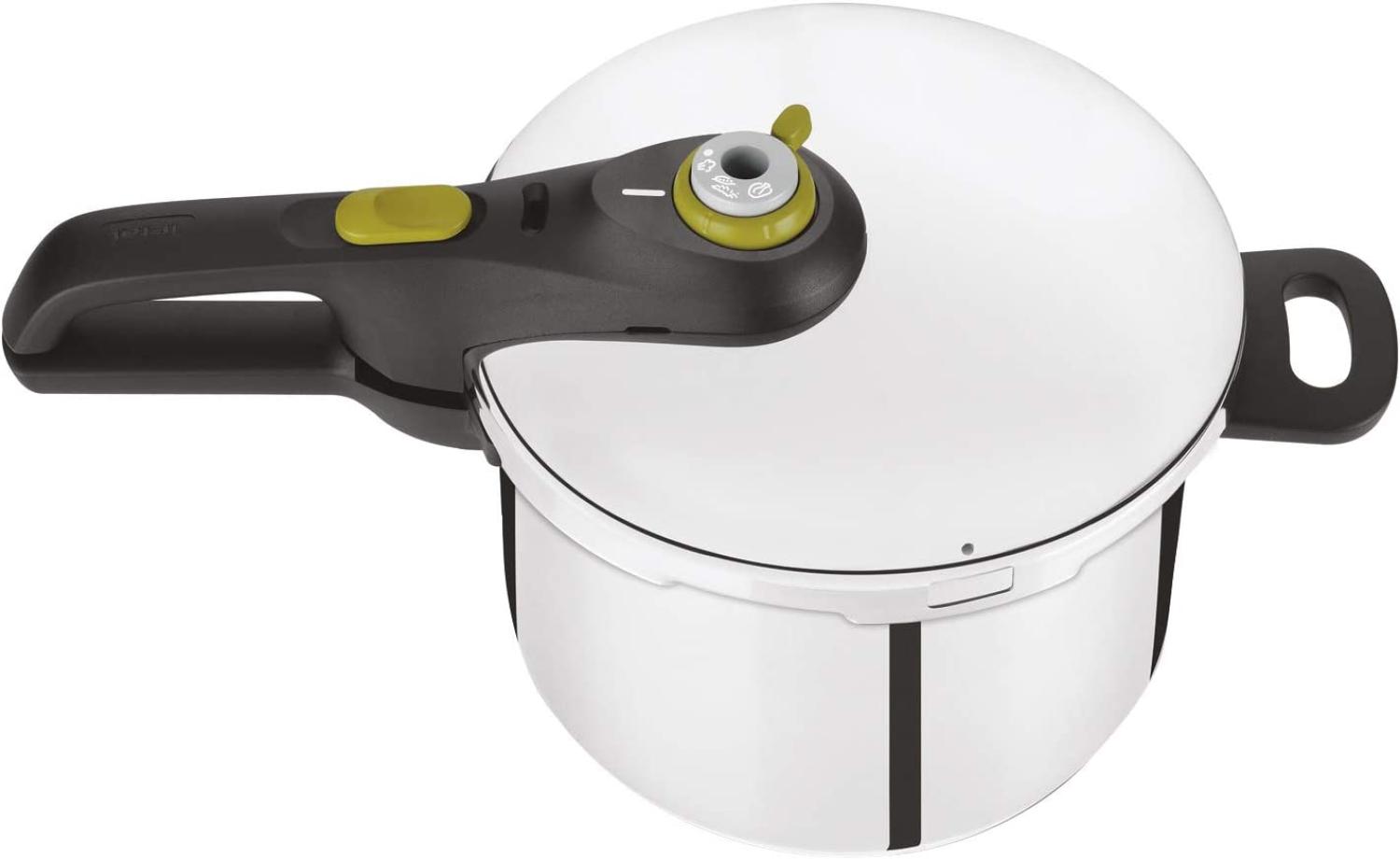 Tefal 'Secure 5 neo' Schnellkochtopf Induktion, Edelstahl, 6L, absperrbar Bild 1