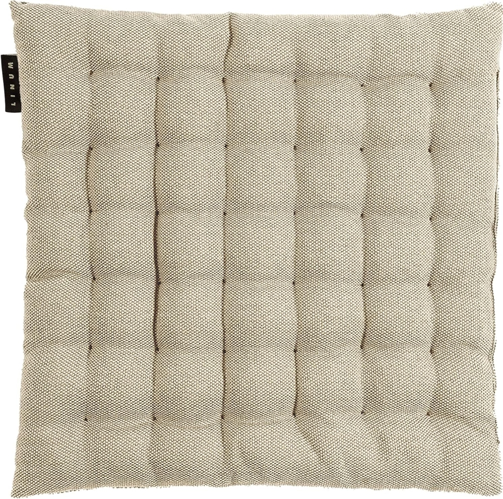 LINUM PEPPER Elegantes Sitzkissen 40x40 cm, 100% Baumwolle, Maschinenwaschbar, Bronzebraun Bild 1
