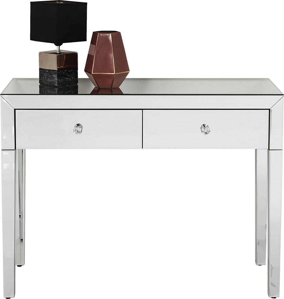 Kare Design Konsole Luxury, Highboard mit 2 Schüben, verspiegelter Schminktisch, Kosmetiktisch, Luxus Konsole, Luxus Schminktisch, (H/B/T) 77x100x40cm Bild 1