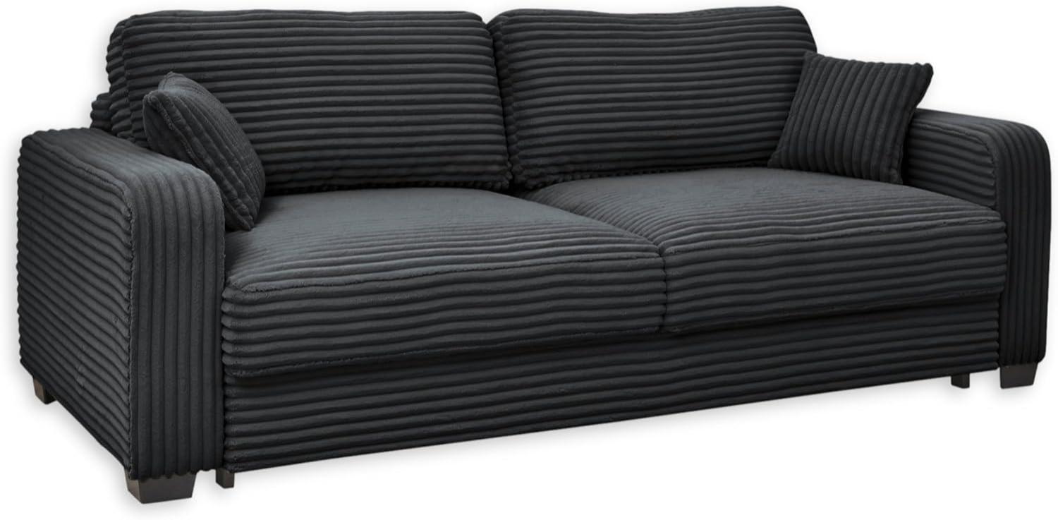 ED EXCITING DESIGN Schlafsofa Carrara, frei im Raum stellbar, mit Bettkasten, mit Schlaffunktion und 4 Kissen Bild 1