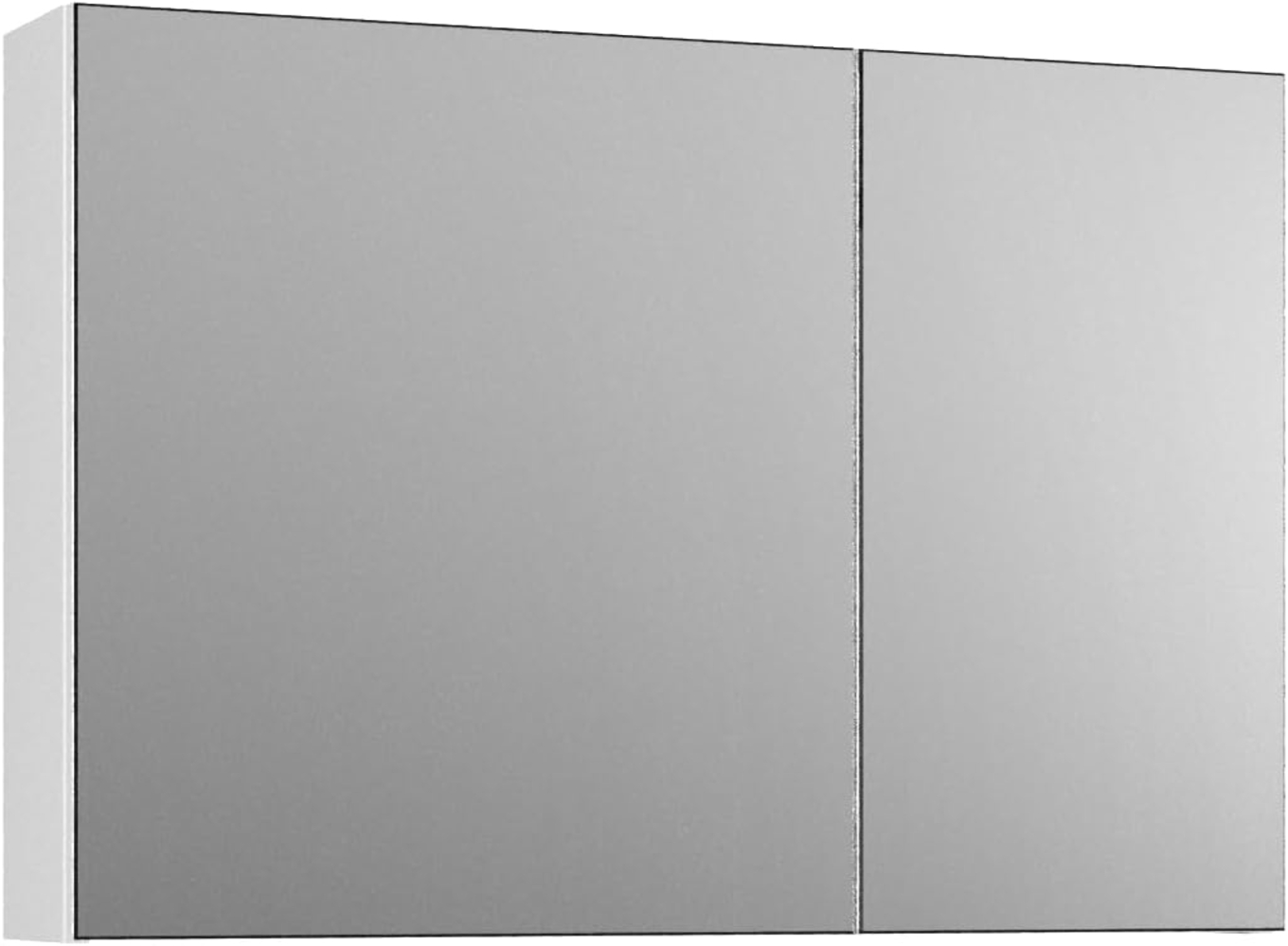 BADEDU GERS Spiegelschrank 80 cm breit, Weiß Bild 1