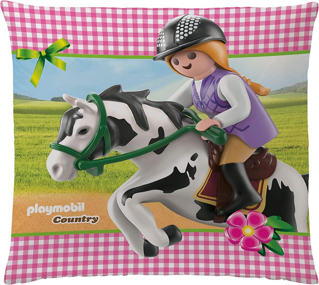 Kissen Playmobil Country Pferd 40 x 40 cm Bild 1