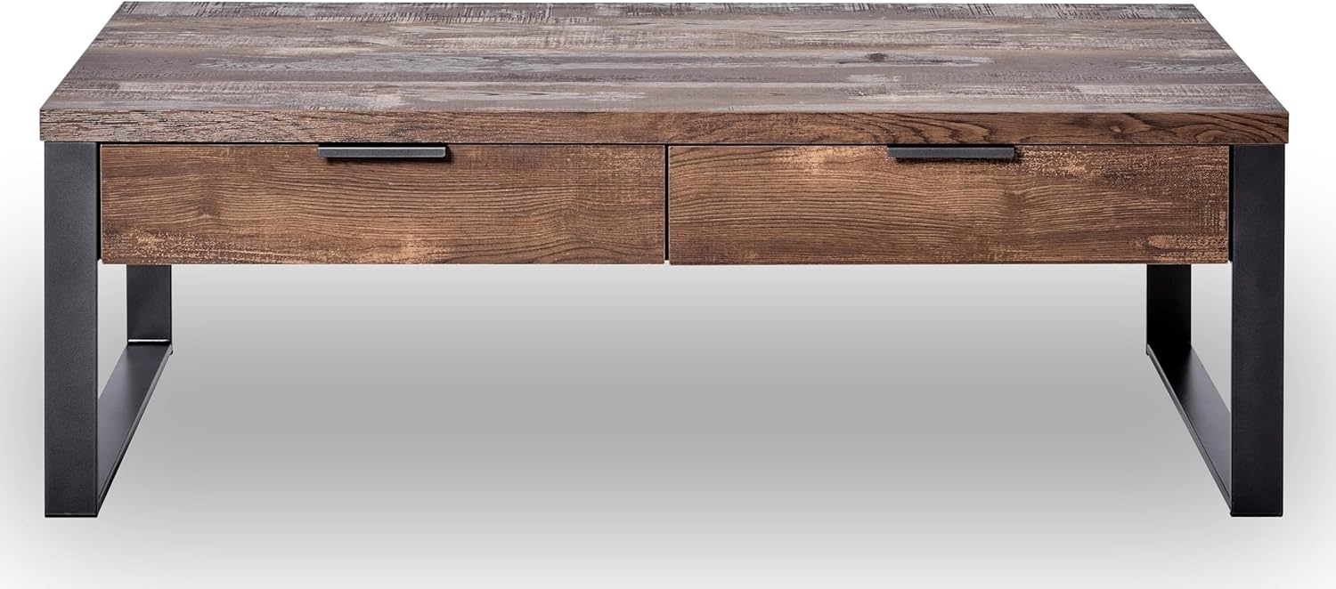 Jahnke Loop Coffee Couchtisch, Engineered Wood, Vintage Eiche, One Size Bild 1