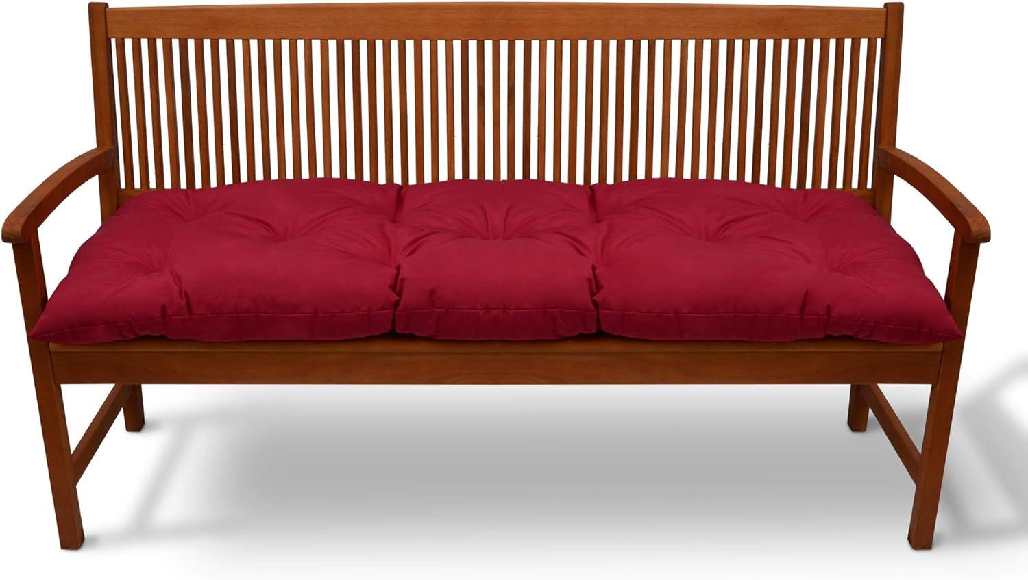 Beautissu Bankpolster Flair BK Rot, 150x50x10 cm Bild 1