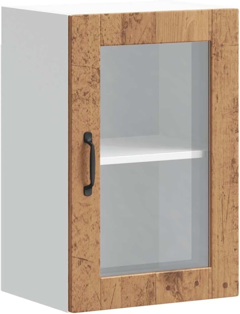 Küchen-Hängeschrank mit Glastür Porto Altholz-Optik 854015 Bild 1