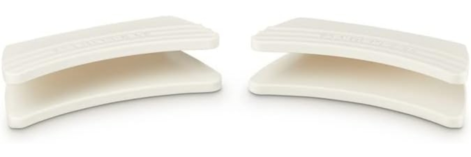 Le Creuset Silikon-Griffschutz (2er-Set) Meringue Bild 1