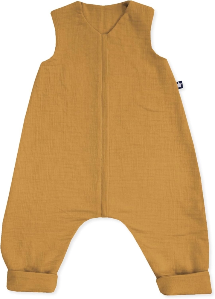 Julius Zöllner Schlafoverall Jumper Musselin, 0,5 TOG, waschbar bei 40°C, Made in Germany, OEKO TEX Standard 100, zimt, Gr. 92 Bild 1