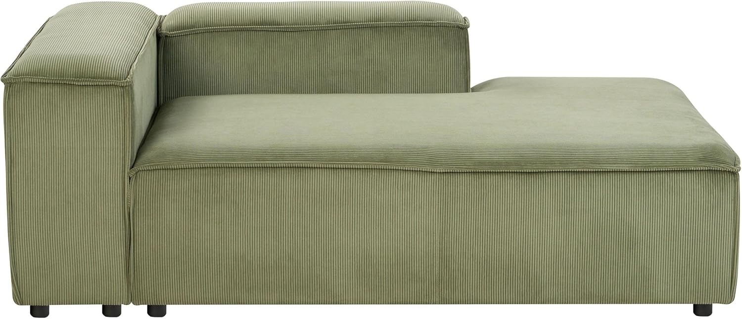 Chaiselongue Cord grün linksseitig ARDAL Bild 1