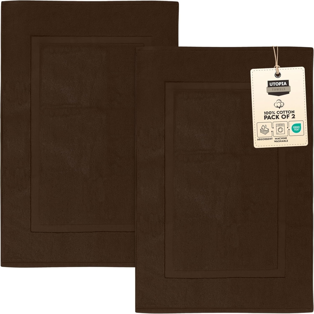 Utopia Towels SYNCHKG038941 Badematte, baumwolle, dunkelbraun, Stück: 1 Bild 1
