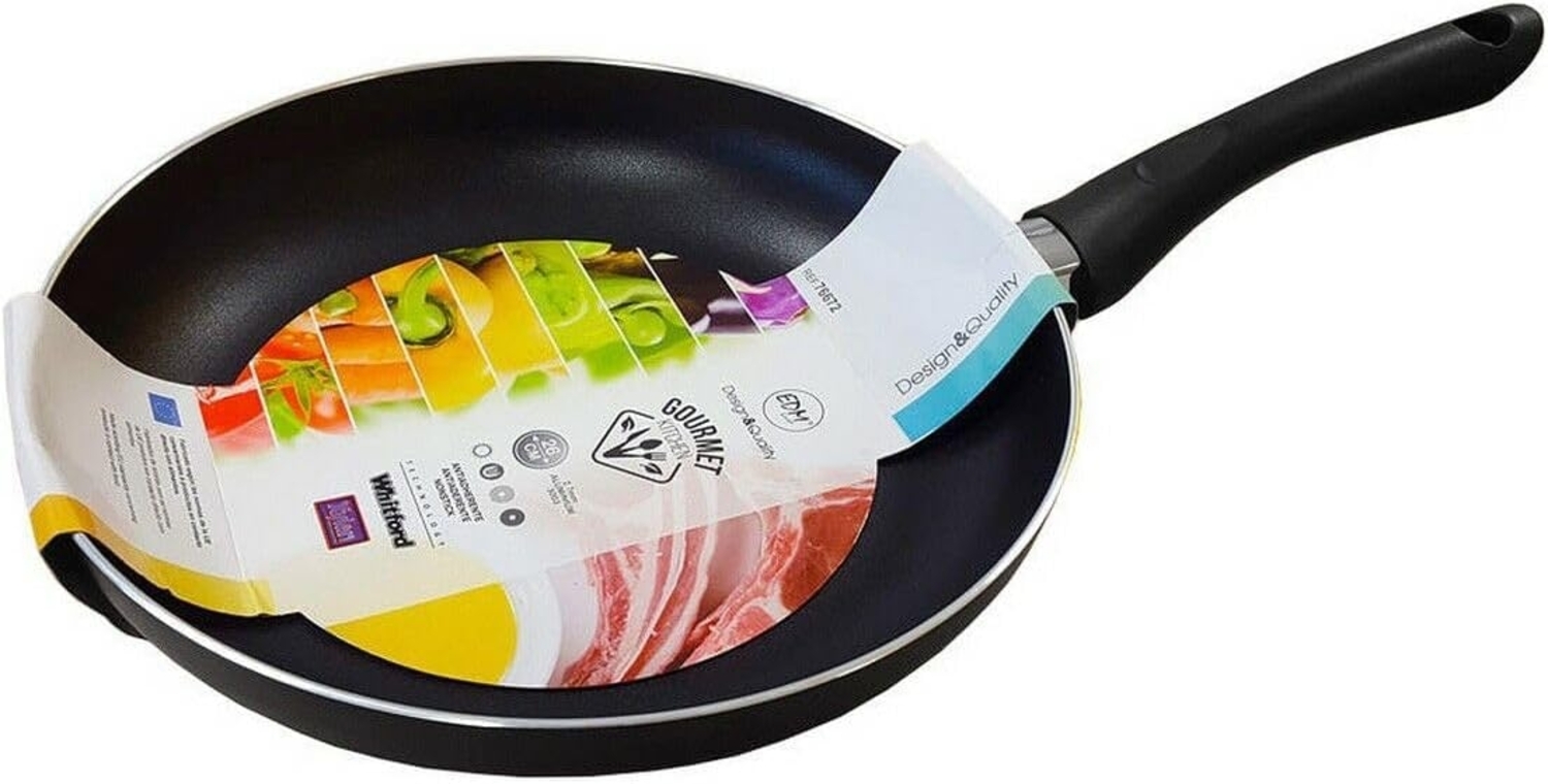 Antihaftbeschichtete Pfanne EDM Basic Line Whitford Technology Schwarz Aluminium (Ø 24 cm) Bild 1