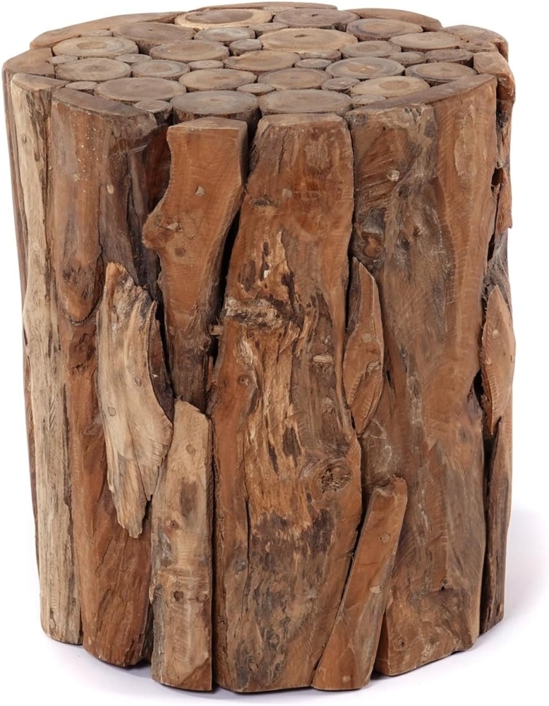 CREEDWOOD Dekosäule HOLZ SÄULE "MALEA 40", Treibholz, 40cm, Natur Blumen Podest Bild 1