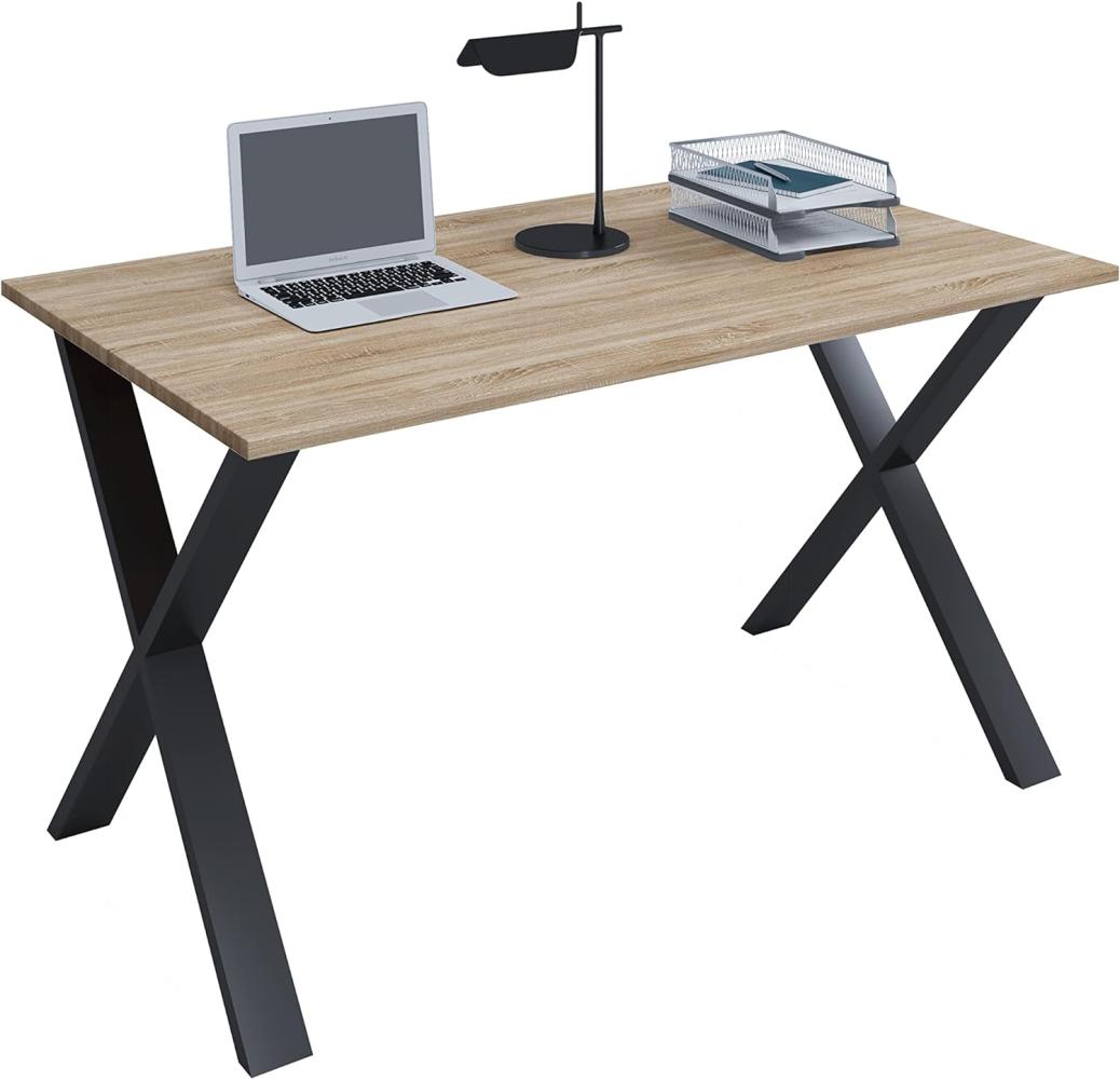 VCM Schreibtisch Lona 110x50 X-Fußgestell Sonoma-Eiche Bild 1