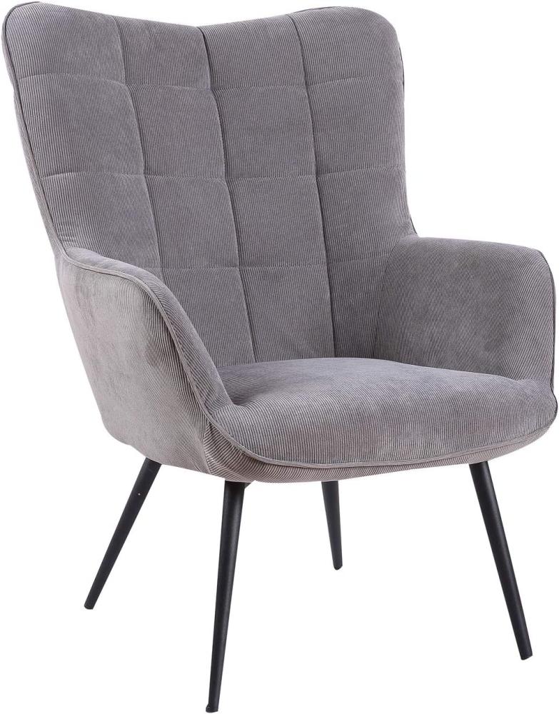 Homexperts 'ULLA' Sessel, grau, B 72 x H 97 x T 80 cm Bild 1