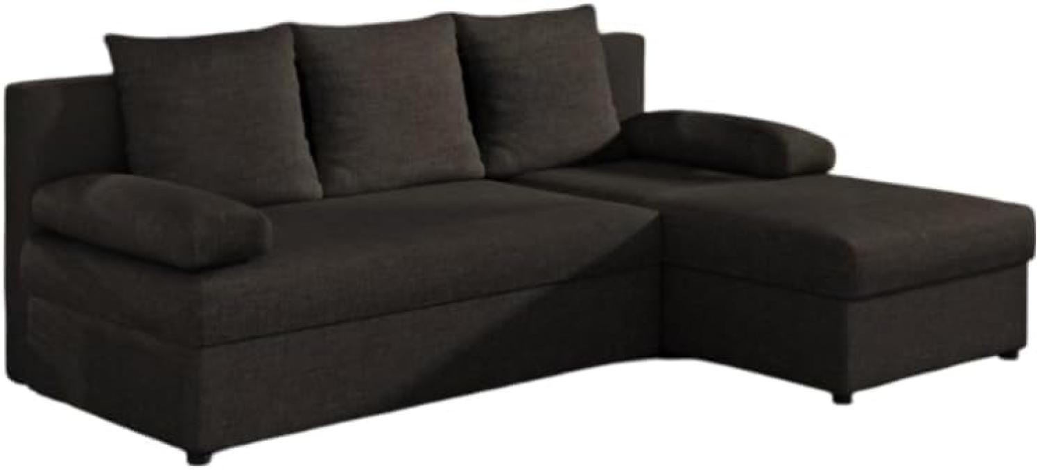 Designer Sofa Cali mit Stauraum und Schlaffunktion Braun Rechts Bild 1