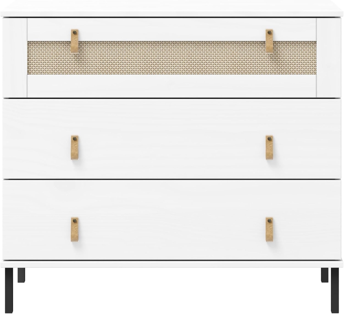 Woodroom Sideboard Valenica, Kiefer massiv lackiert, BxHXT 90 x 80 x 40 cm Bild 1