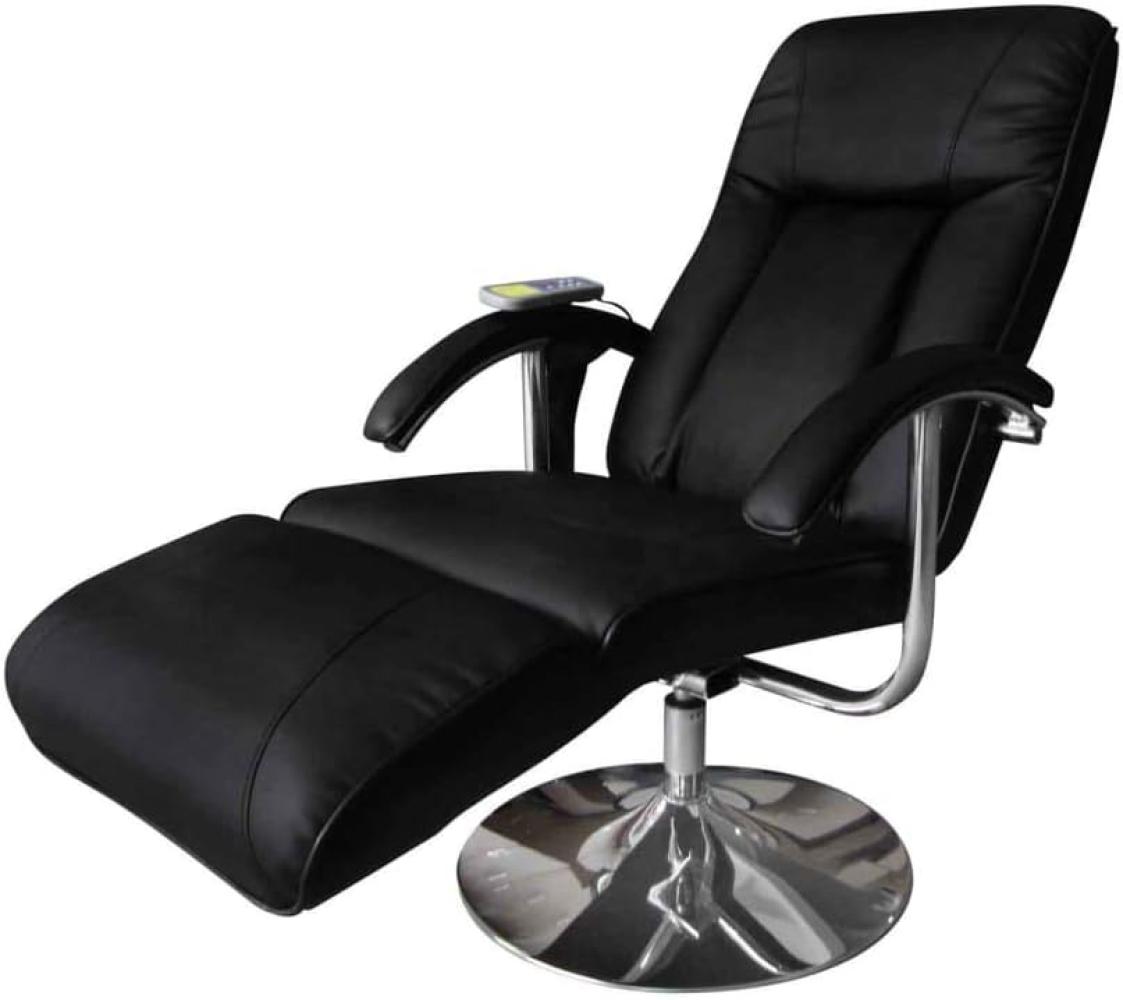 vidaXL Massagesessel Schwarz Kunstleder [240064] Bild 1