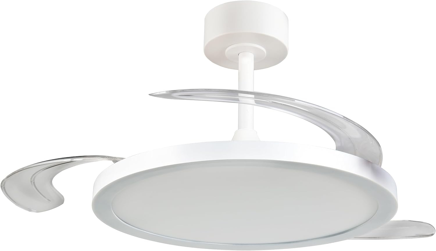LED Deckenleuchte KASFJORD Weiß mit ausklappbarem Ventilator, Ø 49 - 106,5cm Bild 1