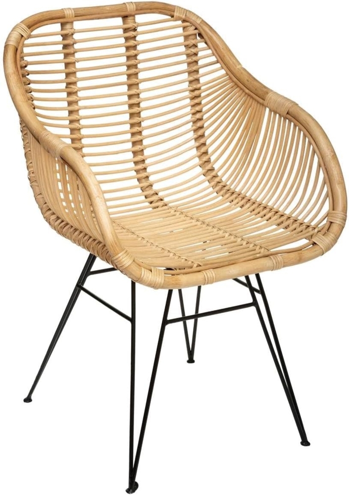 Sessel Koeta - Metall & Rattan - Beige - Atmosphera créateur d'intérieur Bild 1
