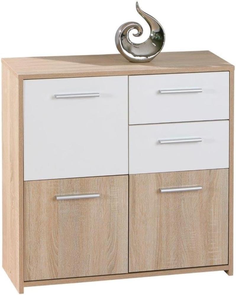 'Edsam' Sideboard weiß/ Eiche Dekor Bild 1