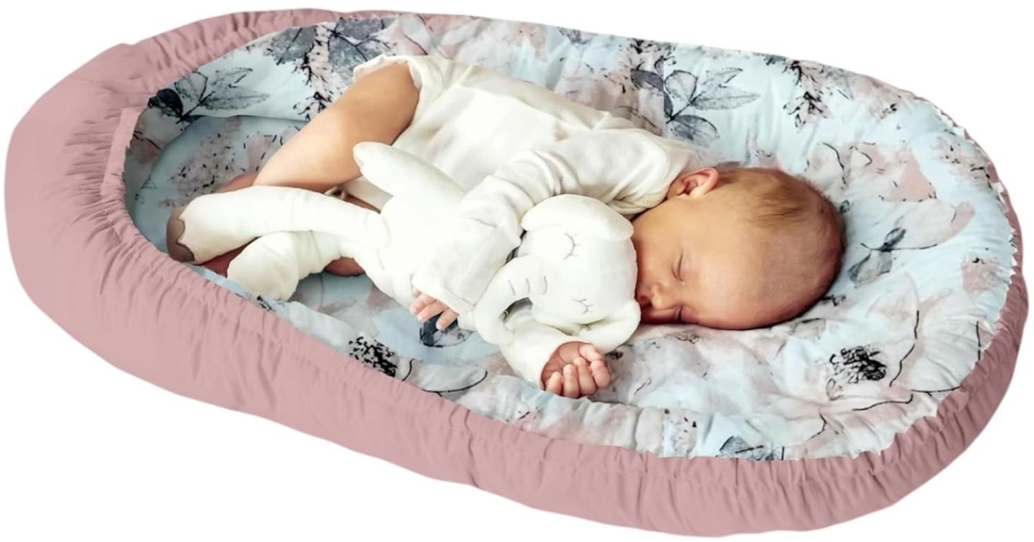 Multifunktionale Kuschelnest Babynest Kokon für Babys und Säuglinge, Nestchen, Reisebett, 100% Baumwolle, antiallergisch Bild 1