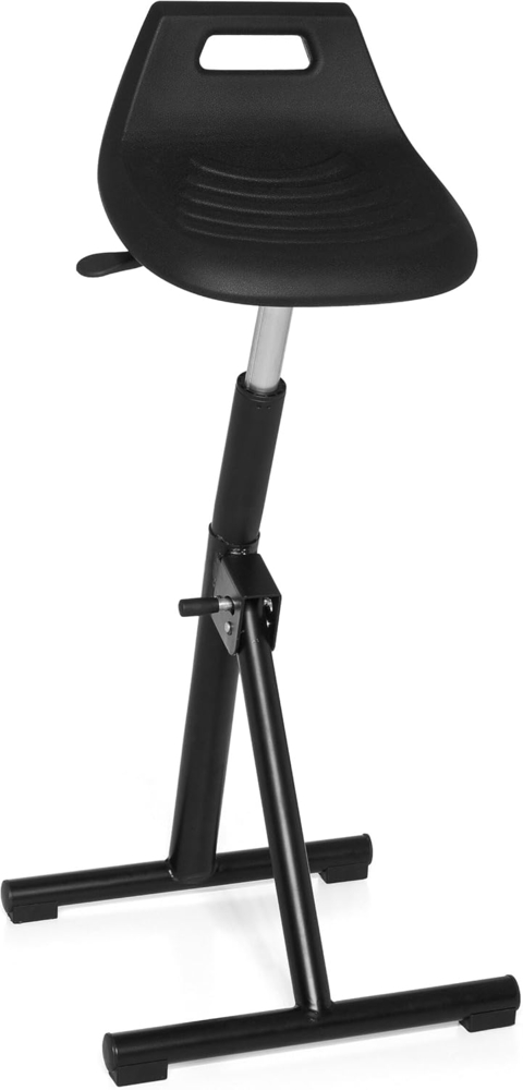 hjh OFFICE Arbeitsstuhl Arbeitshocker TOP WORK 31 Kunststoff Schwarz Bild 1