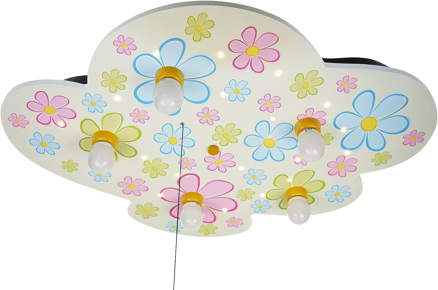 Deckenleuchte Wolke, Bunte Blumen Bild 1