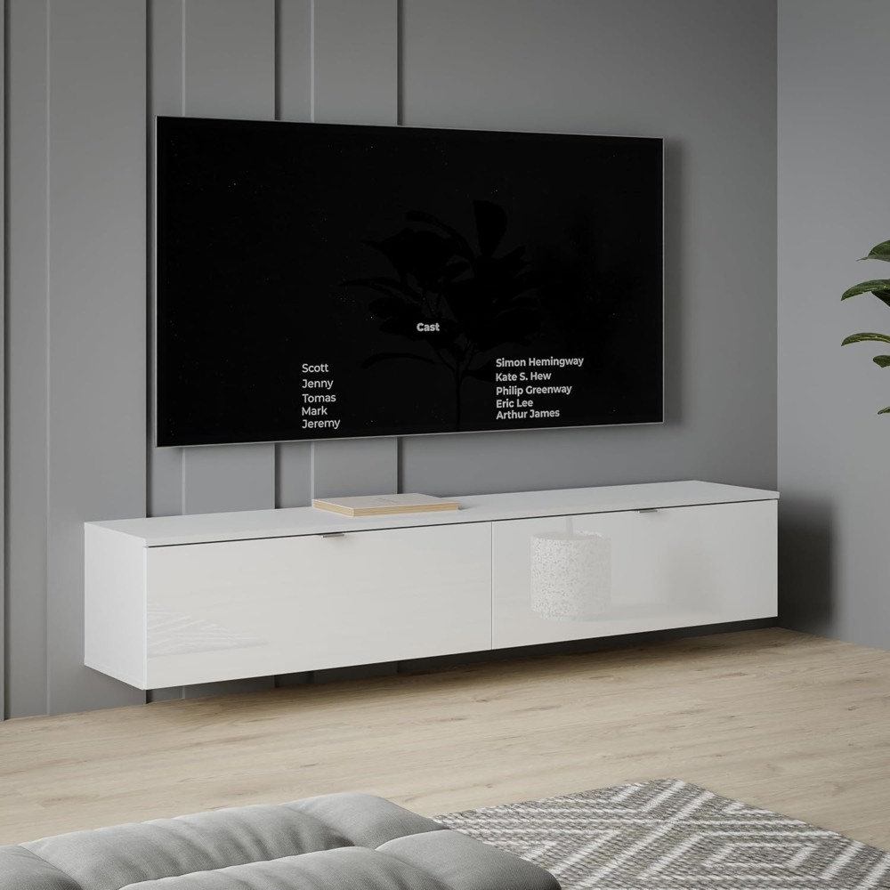 FORTE Lowboard LibertadTV-Board, TV-Schrank, großes TV Board, erweiterbar, Wandmontage, Metallgriff Bild 1