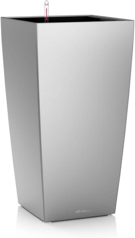 LECHUZA CUBICO Premium 40 silber metallic 18195 Bild 1