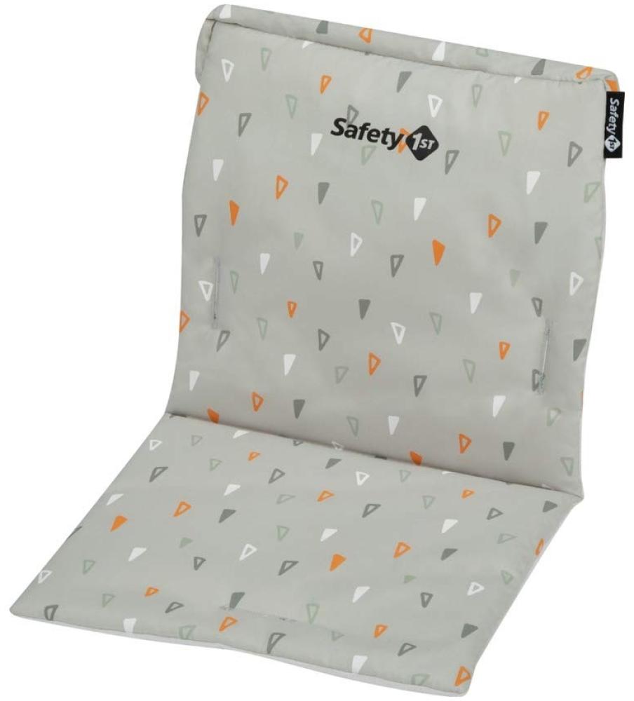 Safety 1st Hochstuhl Sitzkissen Cherry, gemütliche Sitzauflage passend für Baby-Hochstuhl Cherry, schnell & einfach zu befestigen, Hochstuhl-Zubehör für noch mehr Komfort, Warm Grey, Grau Bild 1