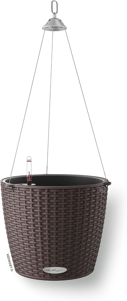 Lechuza® Blumentopf Nido 28 Cottage - mokka AIO Komplettset Bild 1